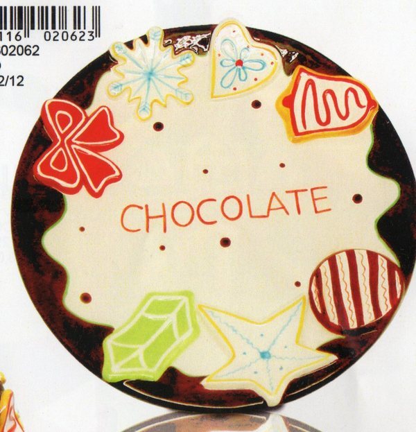 Piatti e biscottiere ceramiche - Sconti per Fioristi e Aziende - Crema e Cacao