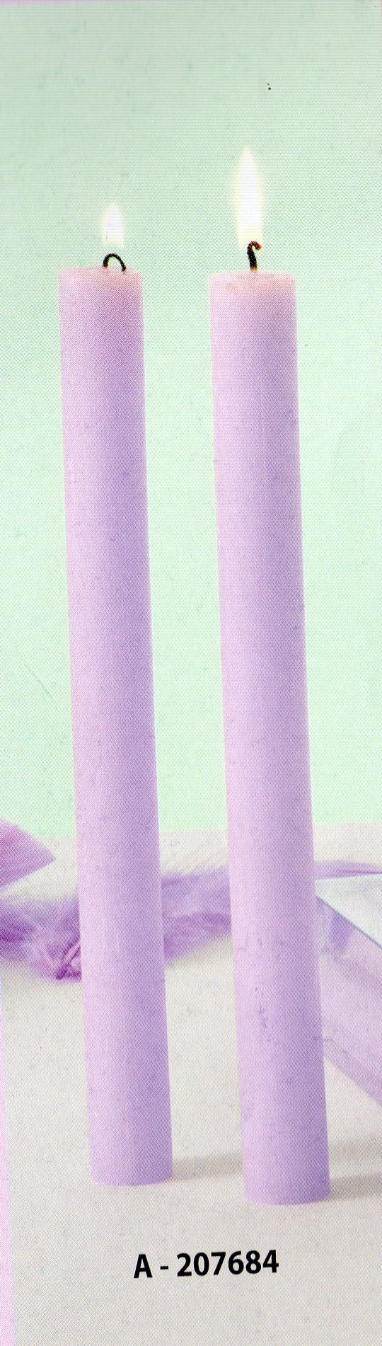 Candela Stearica H 25 dm.2,5 - Sconti per Fioristi e Aziende - Bianca da 10 candele