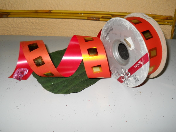Nastro Boxton Reflex  - Sconti per Fioristi e Aziende - H 34 x 50 mt. fondo oro