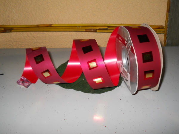 Nastro Boxton Reflex  - Sconti per Fioristi e Aziende - H 34 x 50 mt. fondo oro