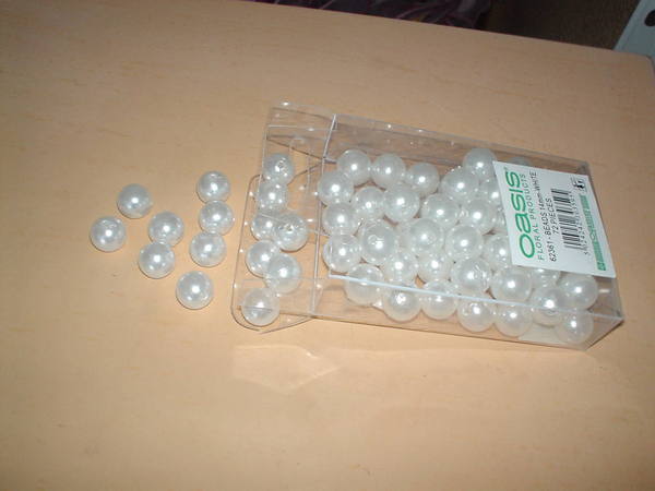 Perle. forate dm. 08 mm  - Sconti per Fioristi e Aziende Oasis - Confezione 144 perle