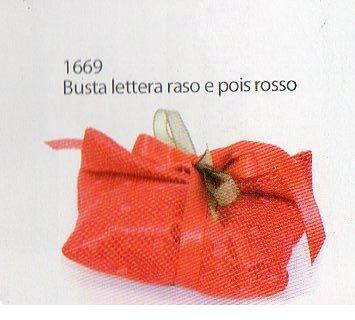 Sacchetti Raso Pois Rosso