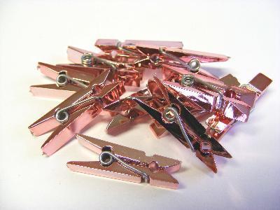 Mollette in Plastica mm. 37 X 6 Colori Metallizzati - Sconti per Fioristi e Aziende
