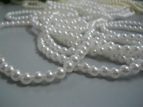 Collana di perle dm. 5 - Sconti per Fioristi e Aziende - lunga cm.135