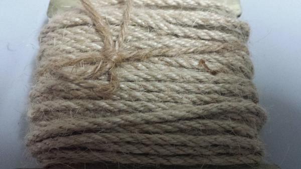 Cordone juta intreccio - Ultimo stock x 5 disponibile - rotolo H 15 mm x 10 Yds