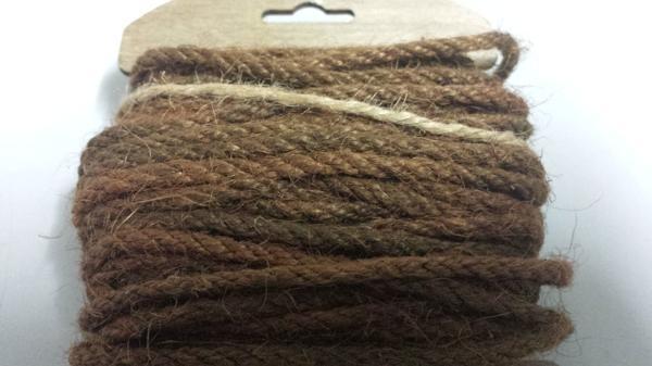 Cordone juta intreccio - Ultimo stock x 5 disponibile - rotolo H 15 mm x 10 Yds