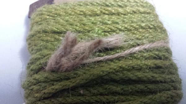 Cordone juta intreccio - Ultimo stock x 5 disponibile - rotolo H 15 mm x 10 Yds
