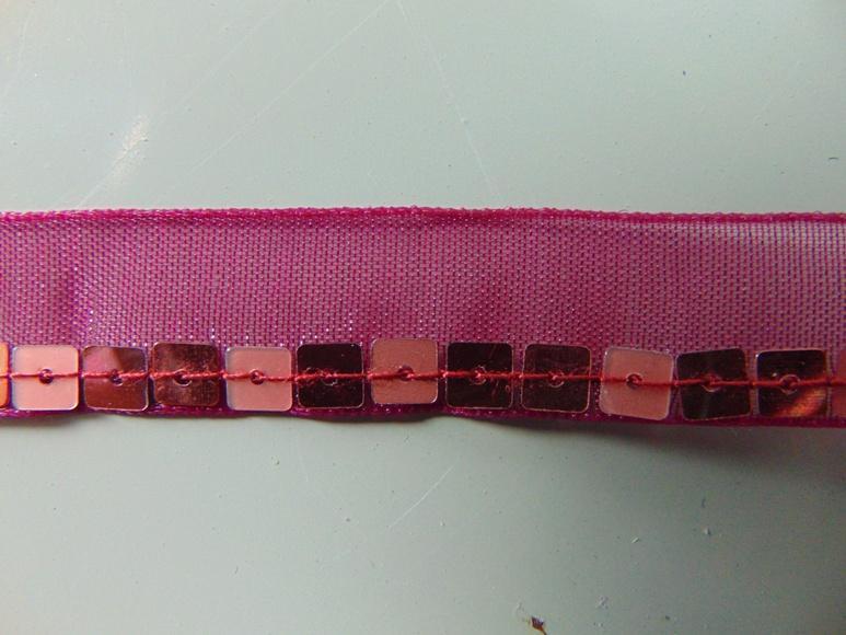 Passamanera Organza al mt. - Sconti per Fioristi e Aziende - con paillettes quadre vendita