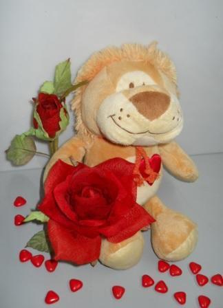 Peluches La foresta c/rosa Articolo per S. Valentino - Sconti per Fioristi e Aziende .