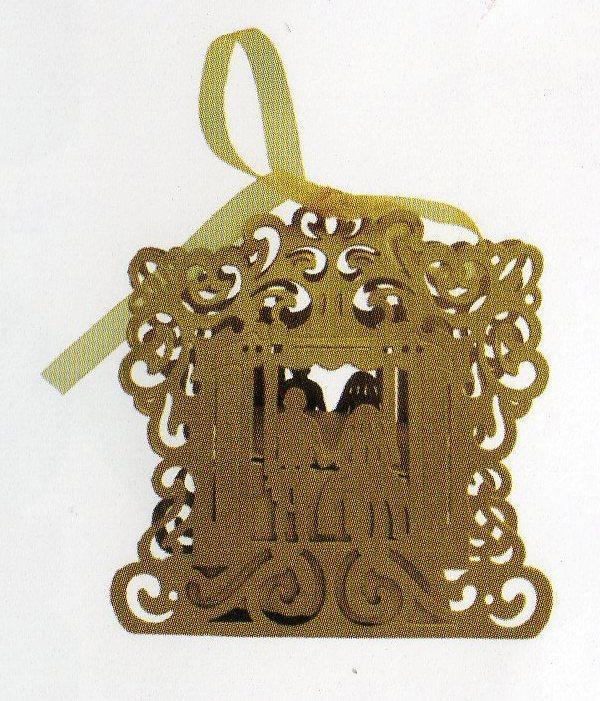 Scatole Traforate Sposini  cm. 8 x 8 H 5 per fioristi e wedding, bomboniere