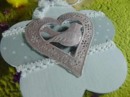 Fiore con cuore cm. 14 x 14 in 3 colori - Sconti per Fioristi e Aziende