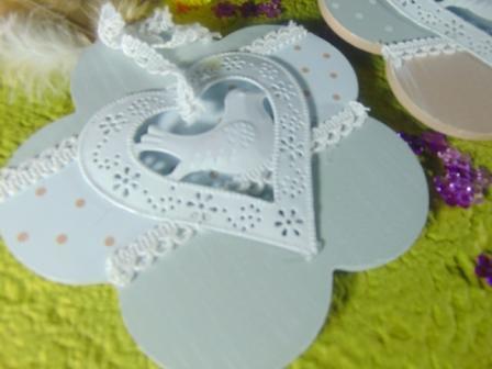 Fiore con cuore cm. 14 x 14 in 3 colori - Sconti per Fioristi e Aziende