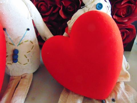 Cuore Bombato Vellutato in 2 misure - Sconti per Fioristi e Aziende