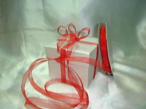 Nastro Organza H 6 mm.  - Sconti per Fioristi e Aziende  - Rotolo mt. 50 tinta unita