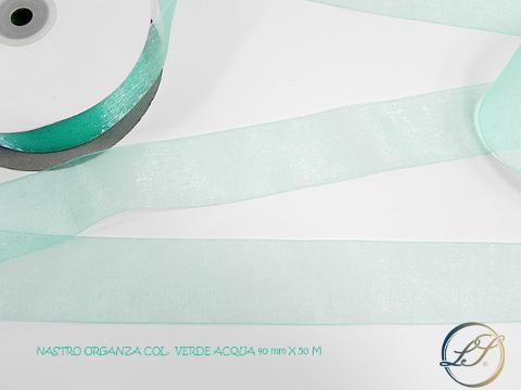 Nastro Organza H 6 mm.  - Sconti per Fioristi e Aziende  - Rotolo mt. 50 tinta unita