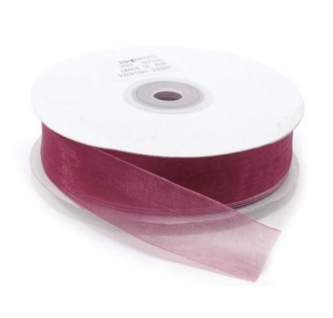 Nastro Organza H 10 mm. - Sconti per Fioristi e Aziende - Rotolo mt. 50 tinta unita