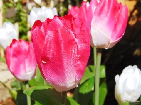 Tulipano Olandese Artificiale H 40 in poliestere - Sconti per Fioristi e Aziende