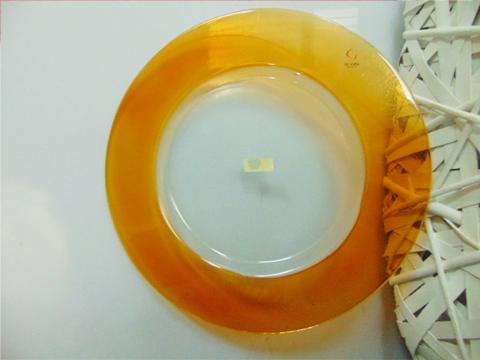 Piatto in vetro bordo miele - Sconti per Fioristi e Aziende - misure diverse