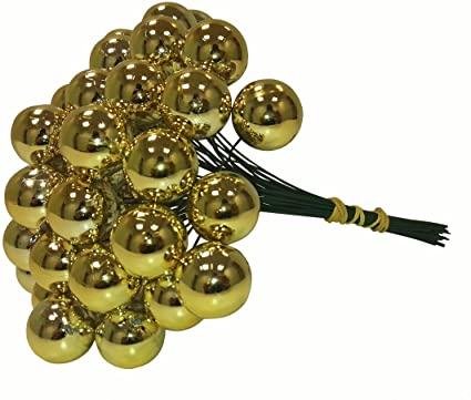 Bacche Ottone x 50 per corone d'alloro dm. 19 - 24 - Sconti per Fioristi e Aziende