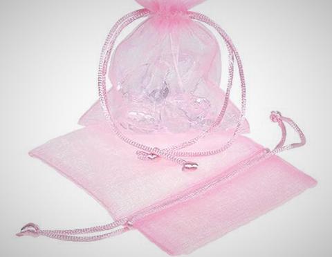 Sacchetto Portaconfetti cm. 7,5 x 10 in Organza con tirante - Sconti per Fioristi e Aziende