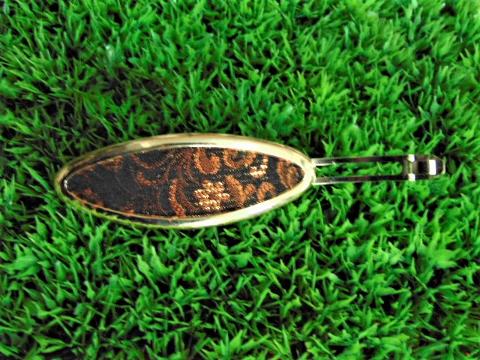 Fermaglio arabesco bordo oro 11 x 5 - Sconti per Fioristi e Aziende