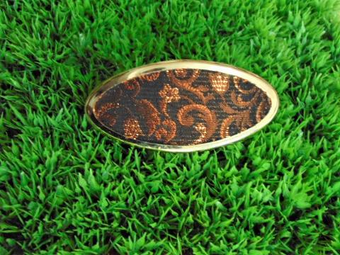 Fermaglio arabesco bordo oro 11 x 5 - Sconti per Fioristi e Aziende