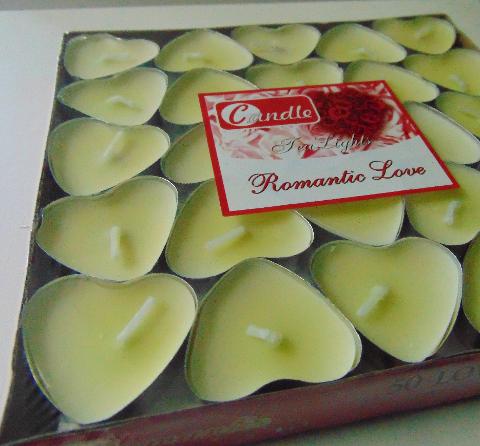 Cuoricino tea Light dm. 4,5 conf. 25 tea lights - Sconti per Fioristi e Aziende