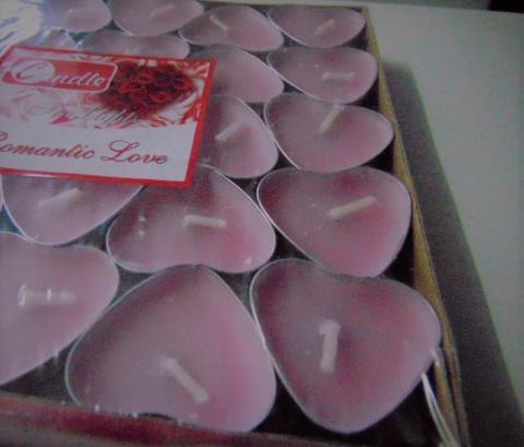Cuoricino tea Light dm. 4,5 conf. 25 tea lights - Sconti per Fioristi e Aziende