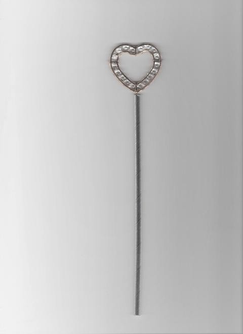 Cuore strass dm. 4 con cannuccia H 24 - Sconti per Fioristi e Aziende