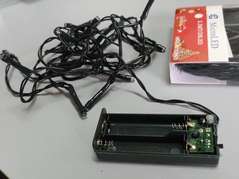 Filo 20 Micro Led da mt.2,5 - Sconti per Fioristi e Aziende - A batteria luce calda e fredda
