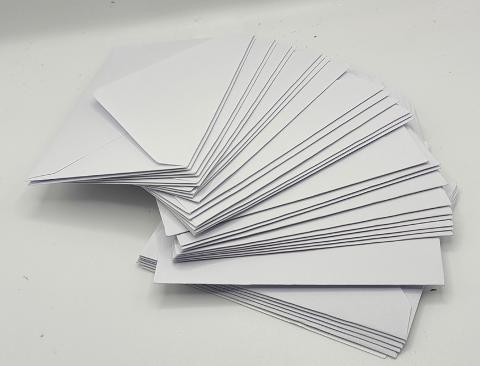 Buste o Bigliettini Bianchi - Sconti per Fioristi e Aziende - da 100 o 500 Buste o Biglietti