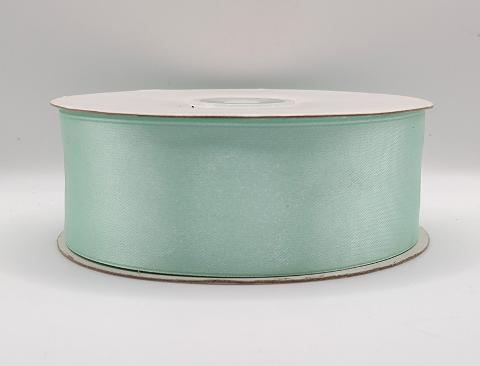 Nastro doppio raso Verde Acqua H mm. 10/15/25/40 x 50 MT. Sconti per Fioristi, Wedding e Aziende