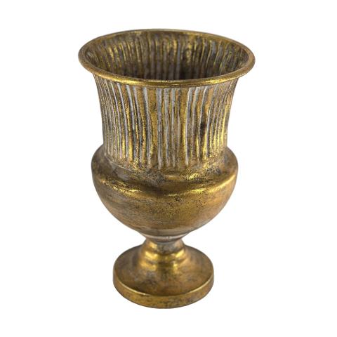 Coppa Elegante H 31 cm. - Sconti per Fioristi e Aziende . - Anticata in Oro o Bianco