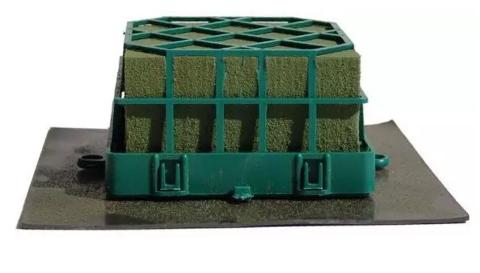 Gabbietta magnetica cm. 10  - Sconti per Fioristi e Aziende - Con spugna  Base magnetica cm.18 x 18