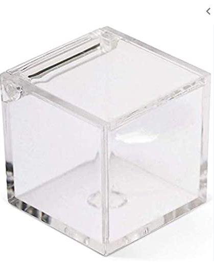 Cubetto plexiglass per bomboniera in 4 misure per fioristi e wedding