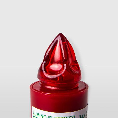 Candela elettronica stilo  H 9.5 Bianco/Rosso/Blu durata 365 giorni - Sconti per Fioristi e Aziende