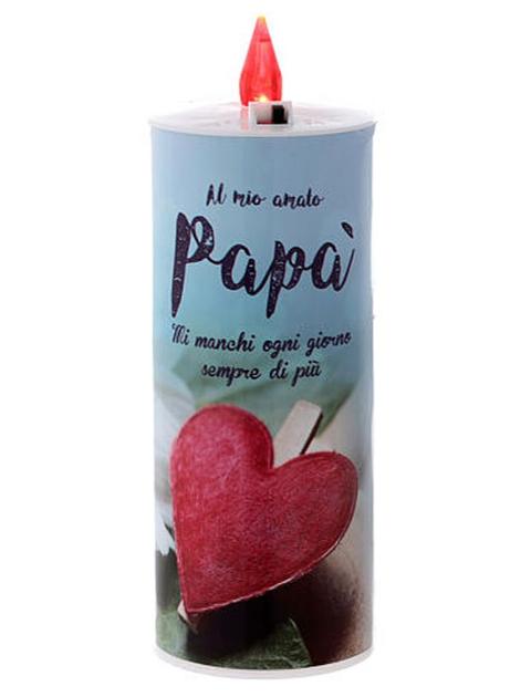 Lumino con dedica H 17 cm durata 150 giorni Sconti per Fioristi, Wedding e Aziende