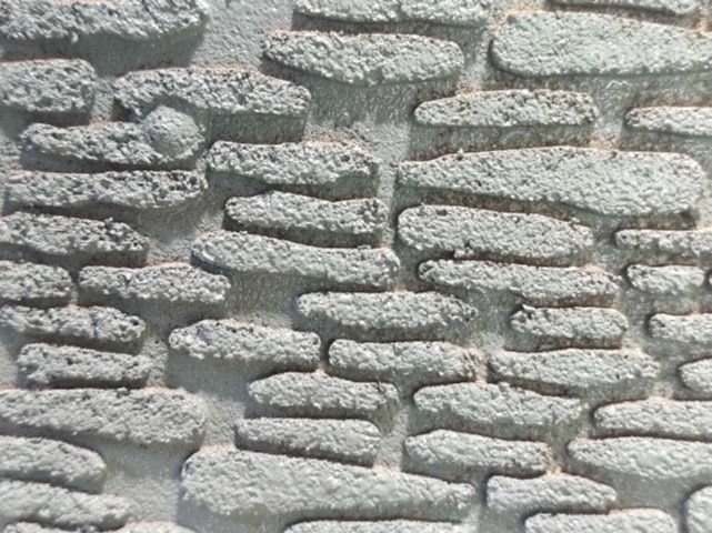 Pannello sughero Pietrisco - Sconto per Fioristi e Aziende . - 4 pezzi 10x25 Per Presepe