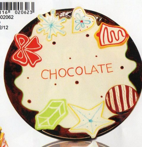 Piatti e biscottiere ceramiche - Sconti per Fioristi e Aziende - Crema e Cacao