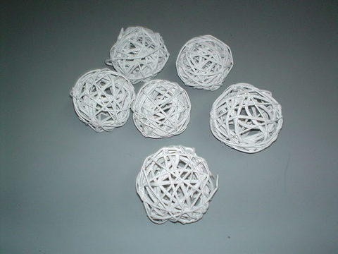 Sfera intrecciata Dm.7 in midollino x 6 - Sconti per Fioristi e Aziende