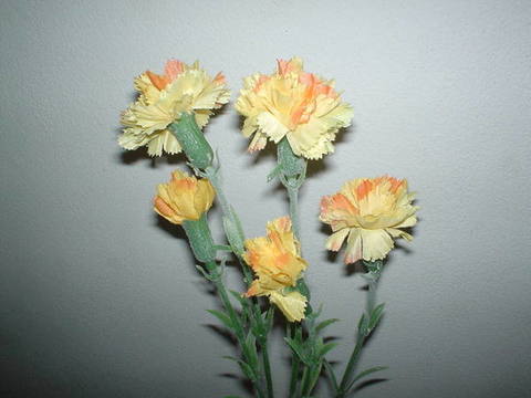 Garofanino Artificiale x 5  in poliester - Sconti per Fioristi e Aziende .