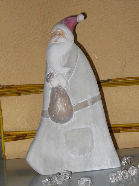 Babbo Natale Ceramica  alti cm.16/24/30 - Sconti per Fioristi e Aziende