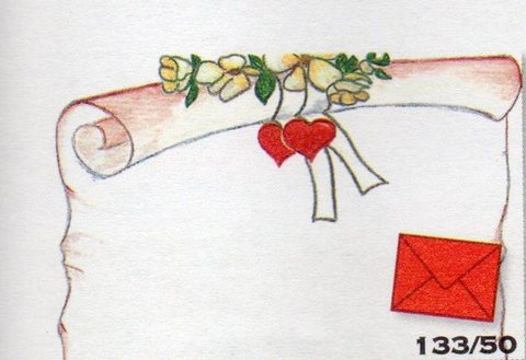 Bigliettini Rose per San Valentino cm.9,5 x 6,3 - Sconti per Fioristi e Aziende