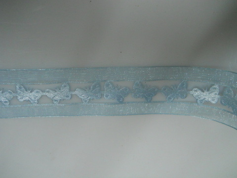Nastro Farfalle H 38 x 10 mt in Organza Fustellata - Sconti per Fioristi e Aziende