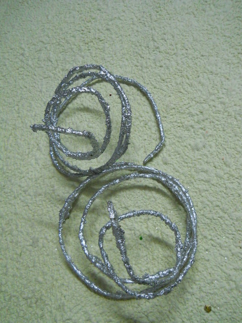 Stringhe x 2 da cm. 150 - Sconti per Fioristi e Aziende - animate puntinate Silver / Avorio