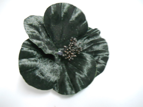 Hibiscus velluto con spilla - Sconto per Fioristi e Aziende - dm. 12