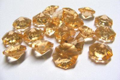 Diamanti Acrilico ottagonali mm. 12 busta 120 pezzi per Fioristi, Wedding