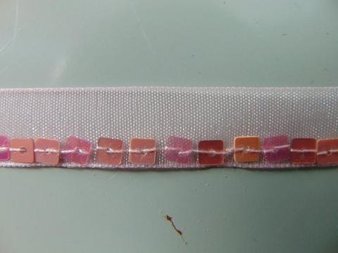 Passamanera Organza al mt. - Sconti per Fioristi e Aziende - con paillettes quadre vendita