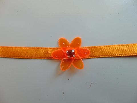 Passamaneria in raso con fiori PVC e strass - Sconto per Fioristi e Aziende