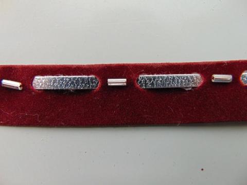 Passamaneria in velluto H 1,5 -  Sconti per fioristi, wedding - Mod. Catenella vendita al metro
